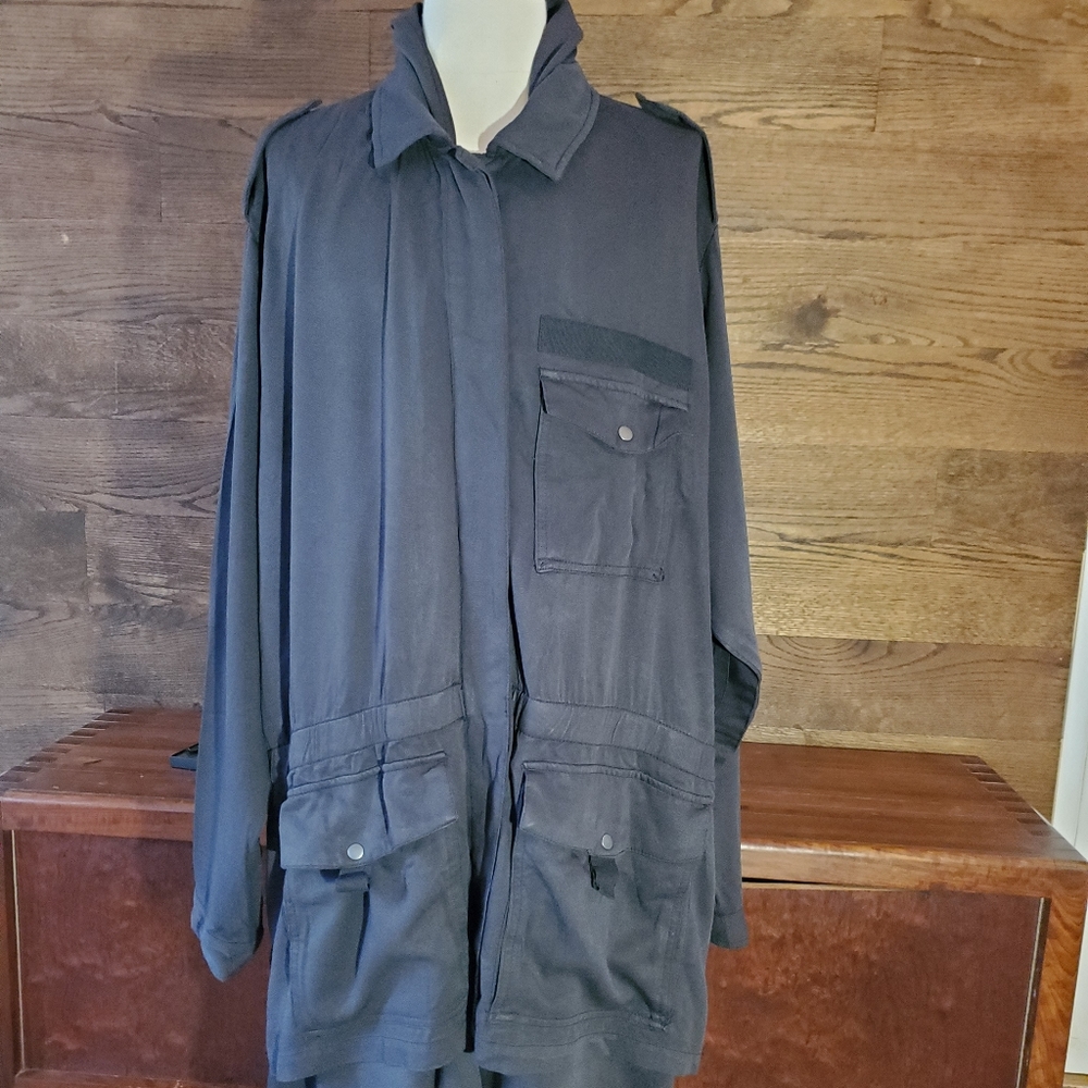 Layered Cargo Coat